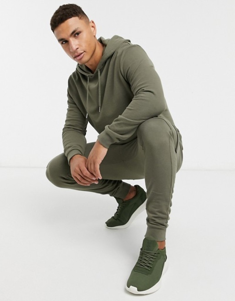 特価 Kalamata Khaki In Sweatpants Cargo Skinny Hoodie With Tracksuit Design Asos アウター パーカー スウェット メンズ エイソス 01 Kal Bronze Qa