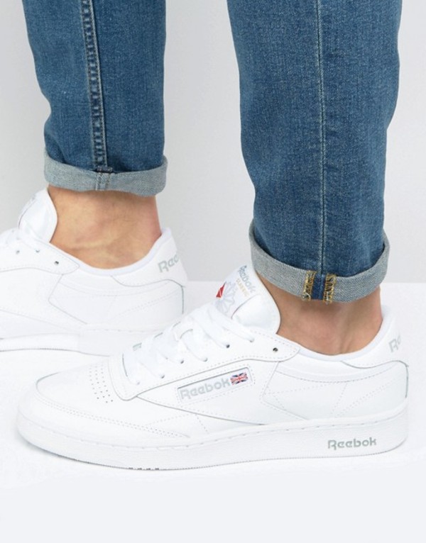 超安い品質 Reebok シューズ スニーカー メンズ リーボック Classics White Tab Gray With White In Sneakers 85 C Club 01 Whi Goodfellowzm Com