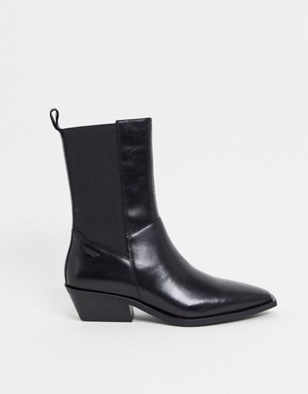 新しい到着 バガボンド レディース ブーツ レインブーツ シューズ Vagabond Ally Pointed Ankle Boot In Black Black Revida 店 高級感 Gst Rtsindia In