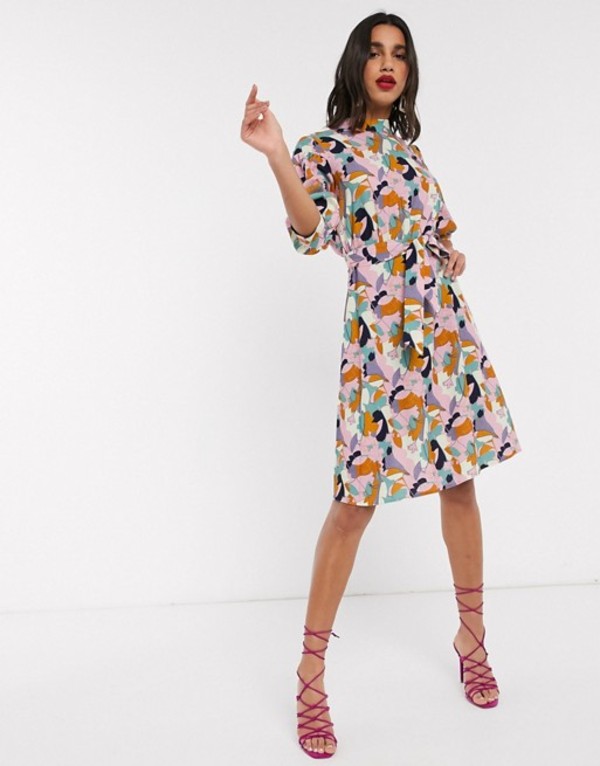 安い割引 ワンピース クローゼットロンドン Pink Print Multi In Dress Mini Closet トップス ワンピース レディース Dgb Gov Bf