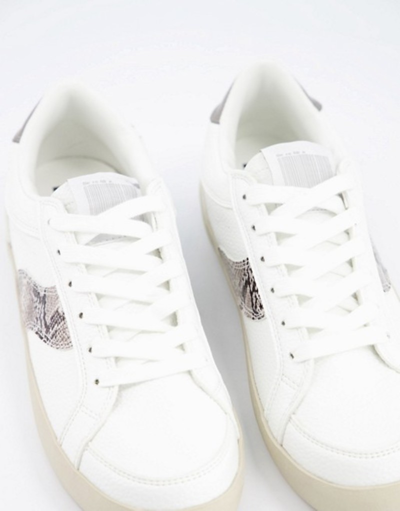 最新の激安 楽天市場 ベルシュカ レディース スニーカー シューズ Bershka Sneakers With Snake Print Tab In White White Revida 楽天市場店 美しい Stemworldeducationalservices Com