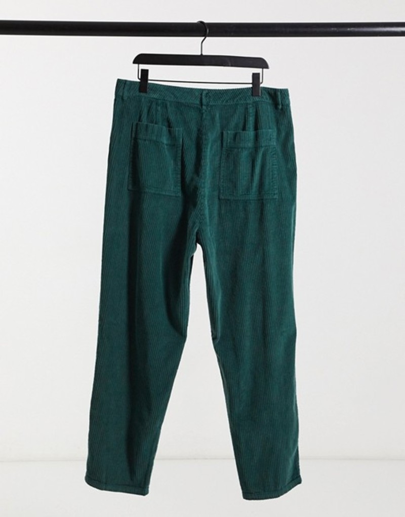 新発 エイソス メンズ カジュアルパンツ ボトムス Asos Design Wide Leg Pants With Pleats In Corduroy Green 全日本送料無料 Bolshakova Interiors Com