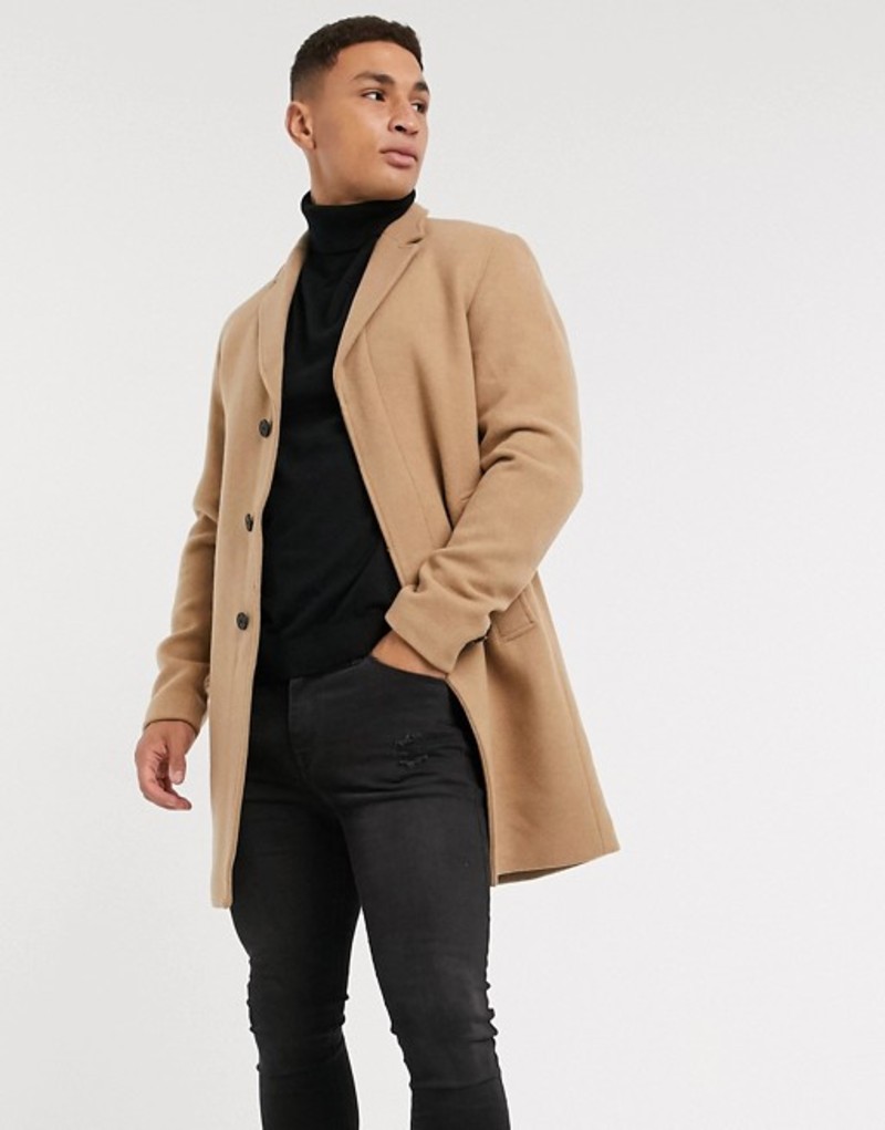 国際ブランド セレクテッドオム Camel Camel In Overcoat Homme Selected アウター コート メンズ 01 Cam Avantcommunication Com