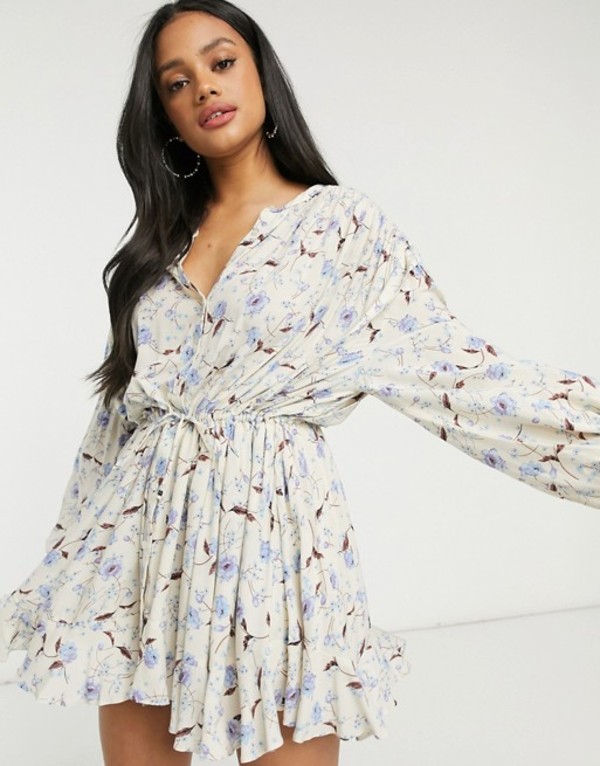 70 Off ワンピース レディース フリーピープル ワンピース Combo Light Mutli Cream In Dress Mini Fields Flower People Free トップス Designoweb Com