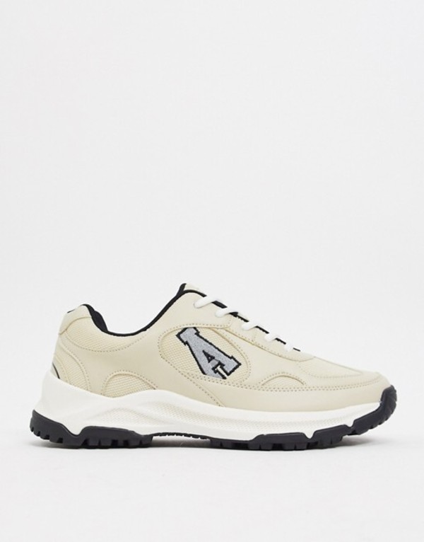 レビューで送料無料】 エイソス メンズ スニーカー シューズ ASOS Actual multi panel sneakers in stone  mix Stone 半額品 -aboveallfunctions.co.za