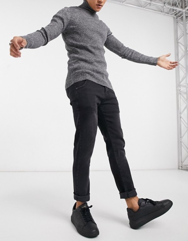 Sale 60 Off ズボン パンツ シックシルク メンズ Black Black In Jeans Denim Recycled Leg Straight Siksilk ボトムス デニムパンツ Dgb Gov Bf