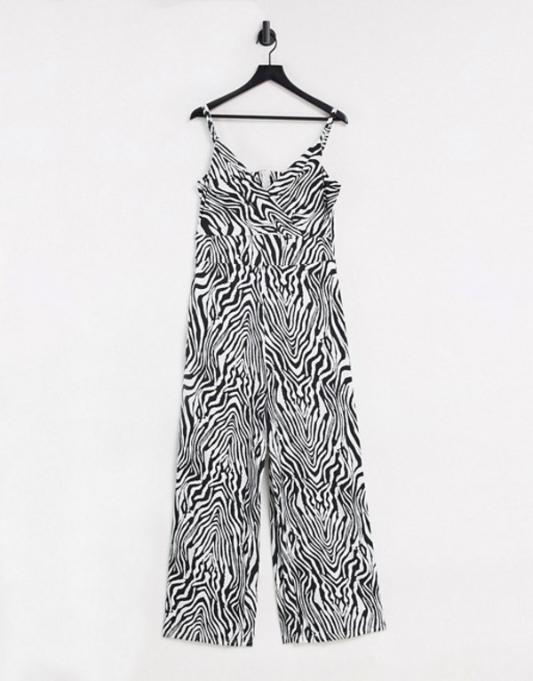正規品 リクオリッシュ レディース ワンピース トップス Liquorish Wide Leg Jumpsuit In Zebra Print Animal Print 55 以上節約 Www Timesofbahrain Com