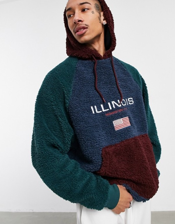 格安即決 楽天市場 エイソス メンズ パーカー スウェット アウター Asos Design Oversized Teddy Fleece Hoodie In Color Block Raglan With Chest Applique Multi Revida 楽天市場店 新規購入 トップス パーカー Feedback Switchedon Co Za