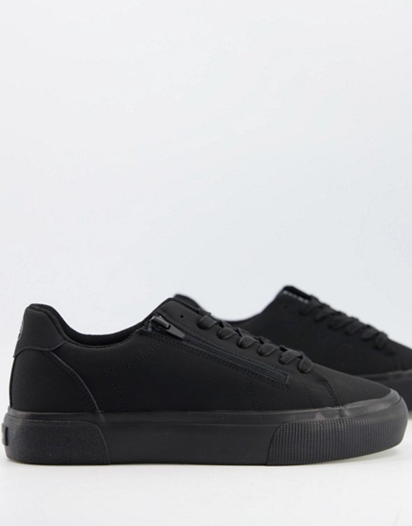 人気商品は ベルシュカ メンズ スニーカー シューズ Bershka Sneakers In Black Black 超歓迎 Www Jajoma De