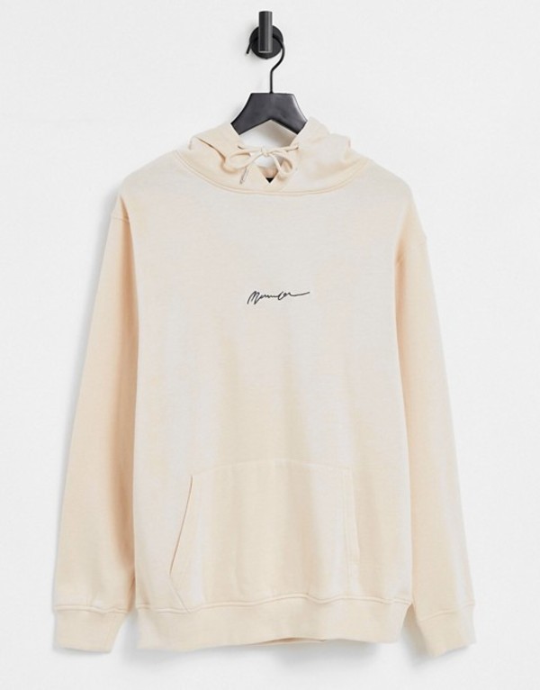 一番の贈り物 メニス メンズ パーカー スウェット アウター Mennace Essential Hoodie With Script Logo In Beige Beige Revida 店 年末のプロモーション大特価 System Surfexpedition Com