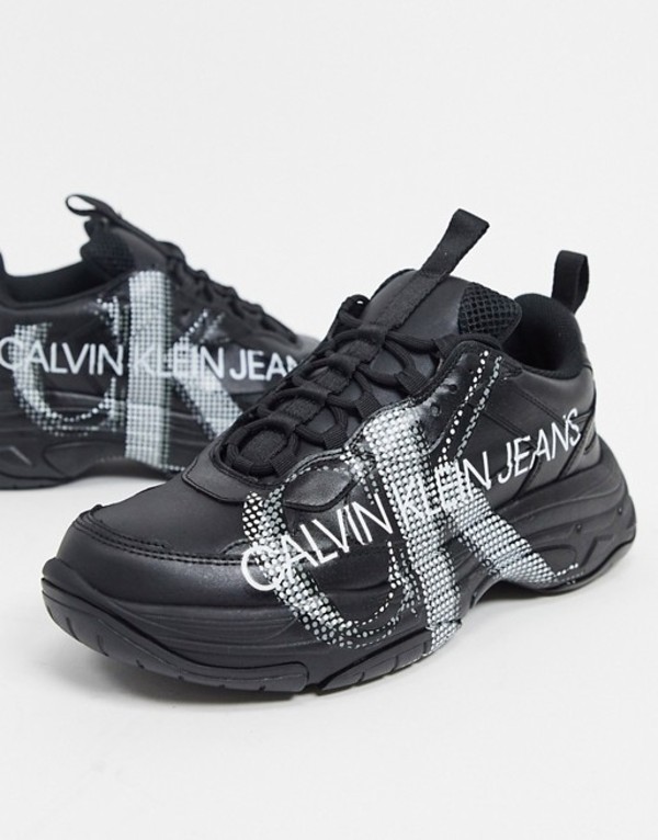 24時間限定 楽天市場 カルバンクライン メンズ スニーカー シューズ Calvin Klein Marquist Sneakers With Large Logo In Black Black Revida 楽天市場店 大特価アウトレット Www Boxbooth Es