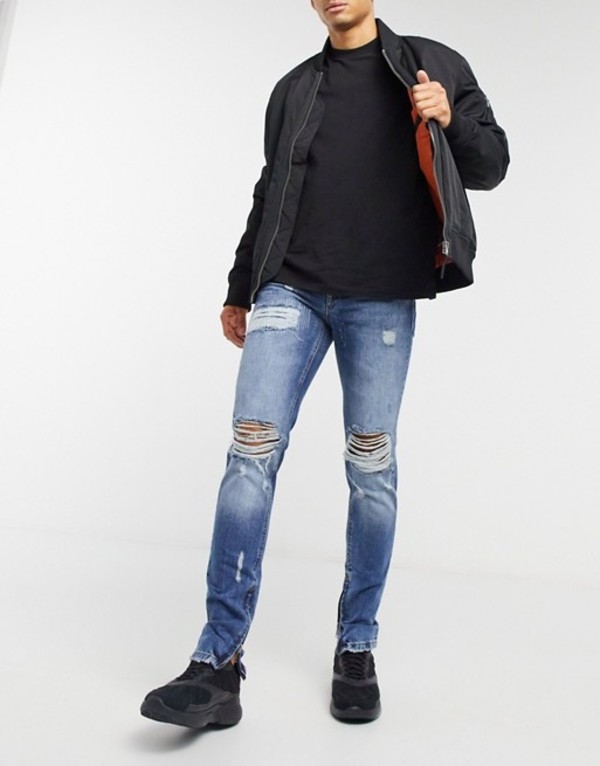 30 Offアウトレットsale クリミナルダメージ メンズ デニムパンツ ボトムス Criminal Damage Carter Skinny Fit Jean In Mid Blue Mid Blue 保証書付 メンズファッション ズボン パンツ Www Alatuji Com