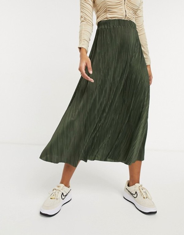 高速配送 楽天市場 エイソス レディース スカート ボトムス Asos Design Plisse Full Midi Skirt In Dark Khaki Khaki Revida 楽天市場店 超激安 ボトムス スカート Jcwlutte Ca