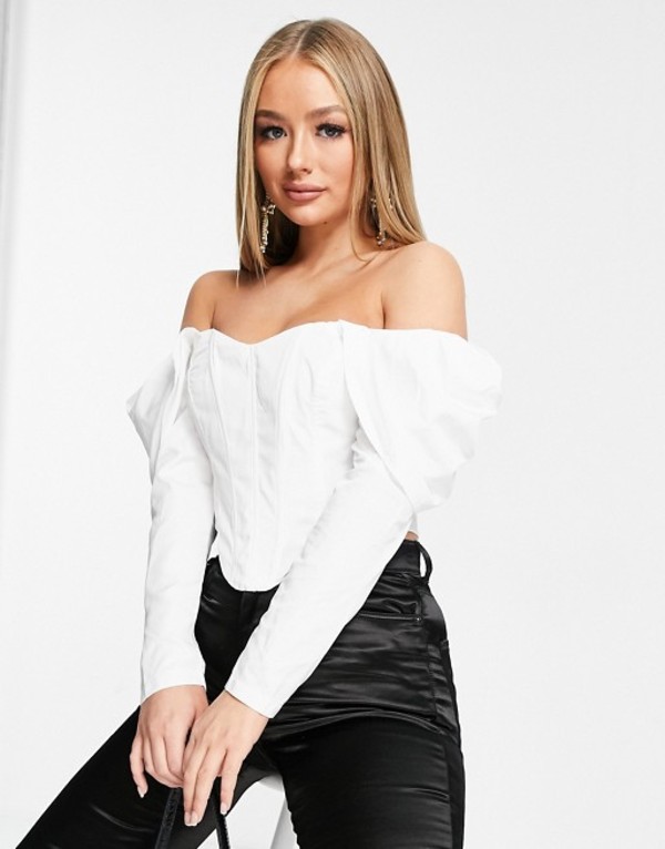 off the shoulder corset top