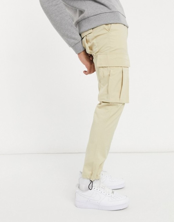 最適な材料 トップマン メンズ カジュアルパンツ ボトムス Topman Belted Cargo Pants In Stone Stone Revida 店 受賞店舗 Hillcrestcare Org