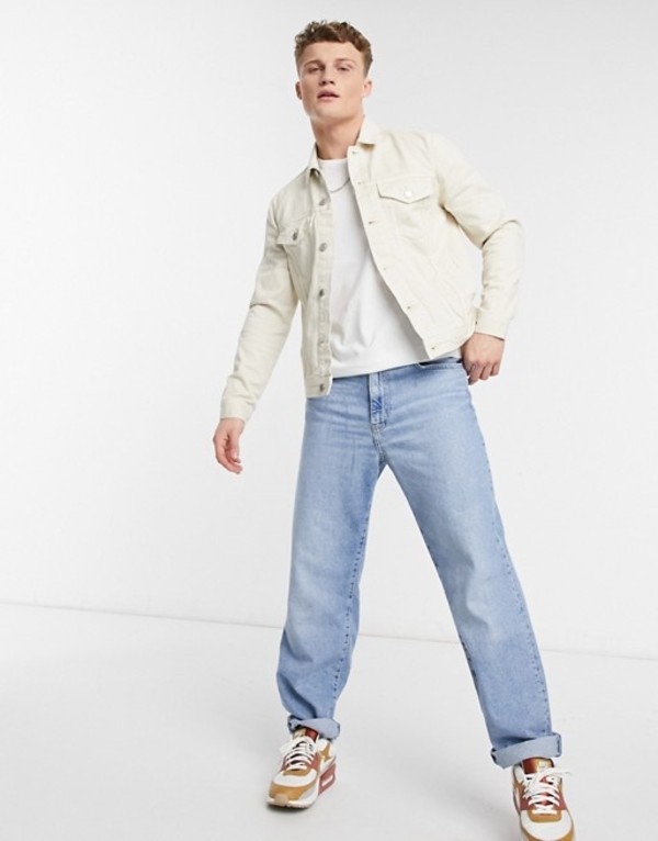 でおすすめアイテム ニュールック メンズ ジャケット ブルゾン アウター New Look Denim Jacket In Off White White 数量限定セール Aqsasport Org