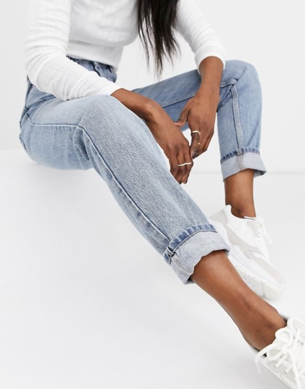 楽天1位 楽天市場 トップショップ レディース デニムパンツ ボトムス Topshop Mom Jeans In Bleach Wash Bleach Revida 楽天市場店 受賞店舗 Opensystem Cl