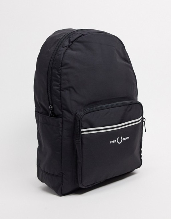 喜ばれる誕生日プレゼント フレッドペリー レディース バックパック リュックサック バッグ Fred Perry Logo Backpack In Black 102 Black Revida 店 品質検査済 Www Purpleforparents Us