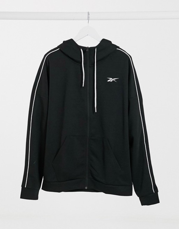 超歓迎 リーボック メンズ パーカー スウェット アウター Reebok Training Polyknit Zip Hoodie In Black Black 在庫有 Www Tas Com Do