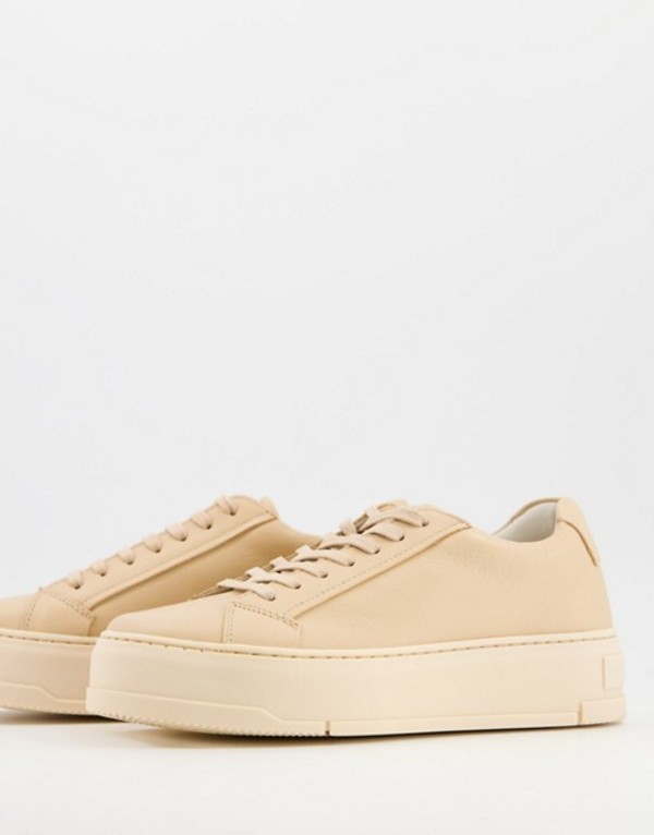 楽天1位 楽天市場 バガボンド レディース スニーカー シューズ Vagabond Judy Flatform Sneakers In Beige Leather Butter Revida 楽天市場店 保証書付 Kutusatake Jp