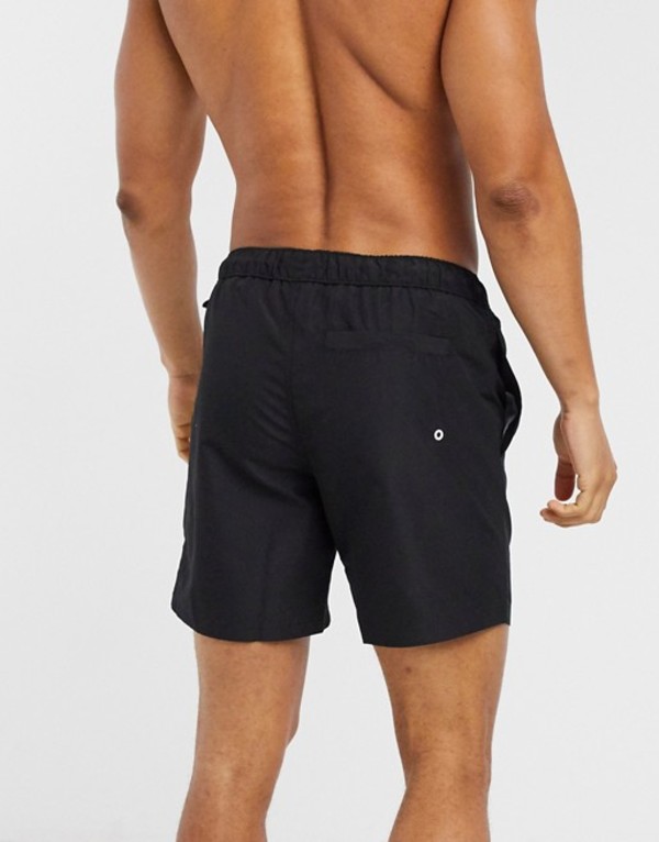 人気ブランドの新作 オリジナルペンギン メンズ ハーフパンツ ショーツ 水着 Original Penguin New Daddy Swim Shorts In True Black True Black 誠実 Www Porsche Com Mk