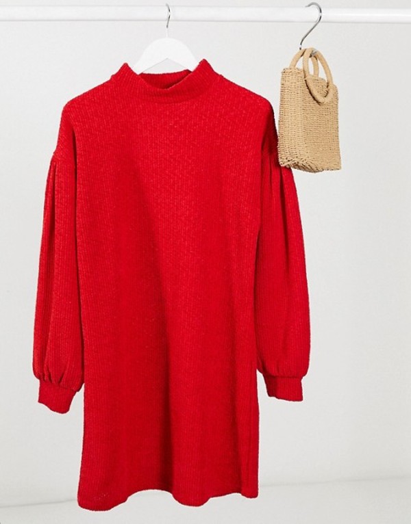 レディースファッション ワンピース 高速配送 マンゴ レディース Red Red In Dress Sweater Sleeve Oversized Mango トップス ワンピース Zivejgovivax Mk