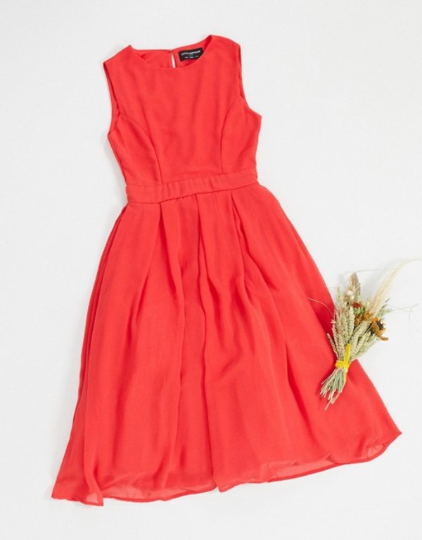 値引きする リトルミストレス レディース ワンピース トップス Little Mistress Fit And Flare Midi Dress In Bright Coral Fiery Coral 50 Off Crystalgalleryva Com