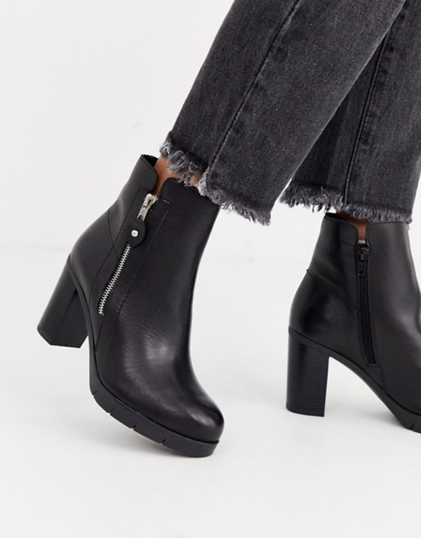 偉大な アルド レディース ブーツ レインブーツ シューズ Aldo Giolia Side Zip Leather Heel Boot Black Leather 格安即決 Locallabs Org