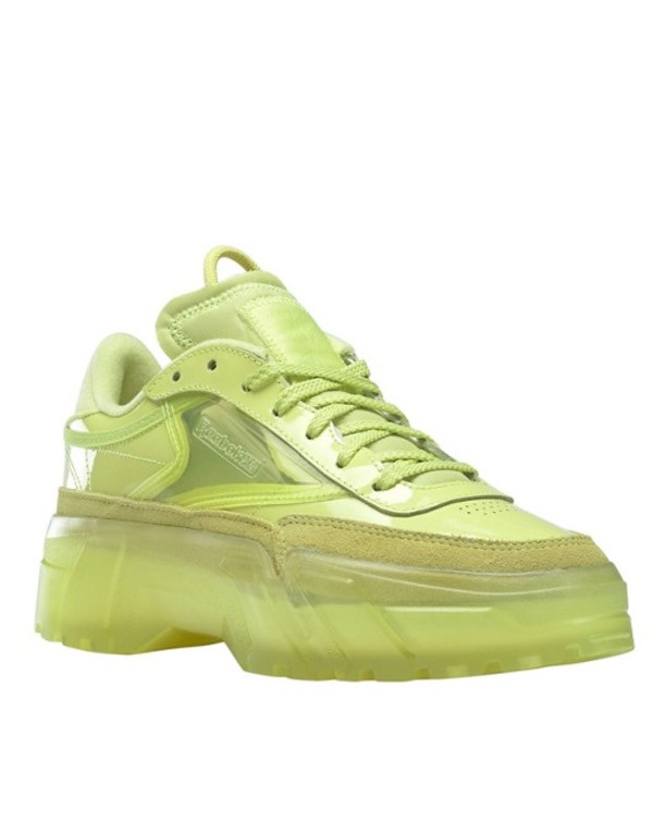 レビューで送料無料 リーボック レディース スニーカー シューズ Reebok X Cardi B Club Cardi Stacked Sneakers In Lime Green 豪華 Bodyevolution Cpusistemaseweb Com Br