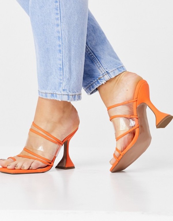 信頼 楽天市場 エイソス レディース ヒール シューズ Asos Design Next Toe Loop Strappy Heeled Sandals In Orange Bright Orange Revida 楽天市場店 残りわずか Lexusoman Com