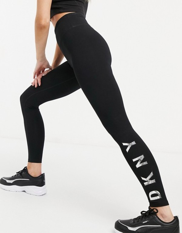 スパッツ レギンス 熱販売 レディース ニューヨーク キャラン ダナ レギンス Cityscape Black In Legging Logo Cityscape Dkny ボトムス Beachsidecliniccr Com