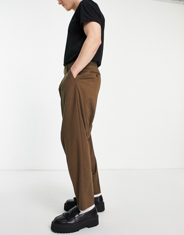現金特価 楽天市場 エイソス メンズ カジュアルパンツ ボトムス Asos Design Oversized Tapered Smart Pants In Rust Rust Revida 楽天市場店 新規購入 Advance Com Ec