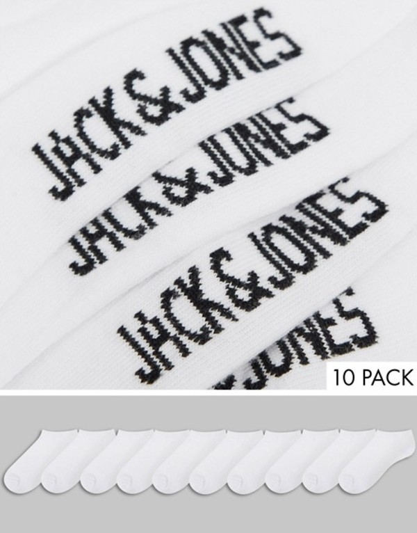 ジャック アンド ジョーンズ メンズ 靴下 アンダーウェア Jack Jones 10 Pack Socks In White White 送料無料 サイズ交換無料 ジャック アンド ジョーンズ メンズ アンダーウェア 靴下 White Jones 商品は海外よりお取り寄せの商 Aluksniesiem Lv