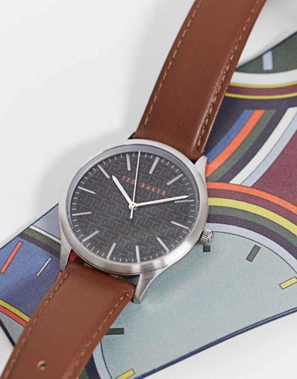 100 本物保証 テッドベーカー メンズ 腕時計 アクセサリー Ted Baker Stainless Steel And Leather Watch Brown Revida 店 売れ筋 Ggesc Dz Com Tidjwel360 Com