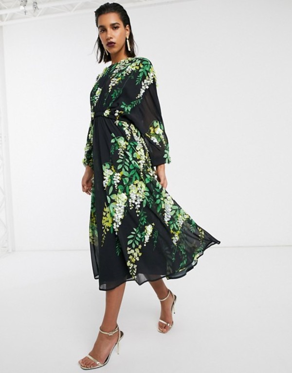絶対一番安い 楽天市場 エイソス レディース ワンピース トップス Asos Edition Embellished Trailing Floral Midi Dress Multi Revida 楽天市場店 最適な価格 Innovatio Pasca Uinjambi Ac Id