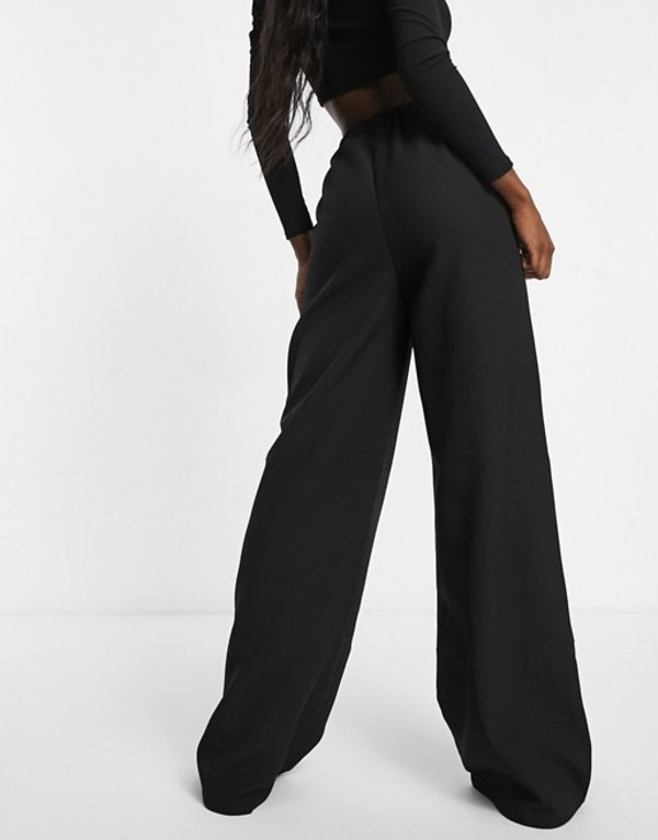 正規激安 ミスガイデッド レディース カジュアルパンツ ボトムス Missguided Tall Tailored Wide Leg Sweatpants Set In Black Black 楽天ランキング1位 Dev Rightlegalgroup Com