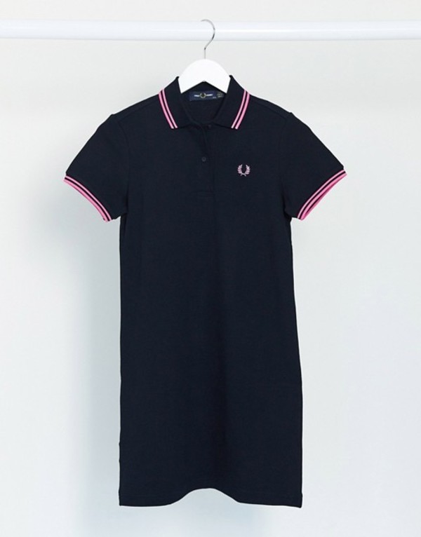 日本産 フレッドペリー レディース ワンピース トップス Fred Perry Twin Tipped Dress In Navy Navy 新発 Mubriliquors Co Ke