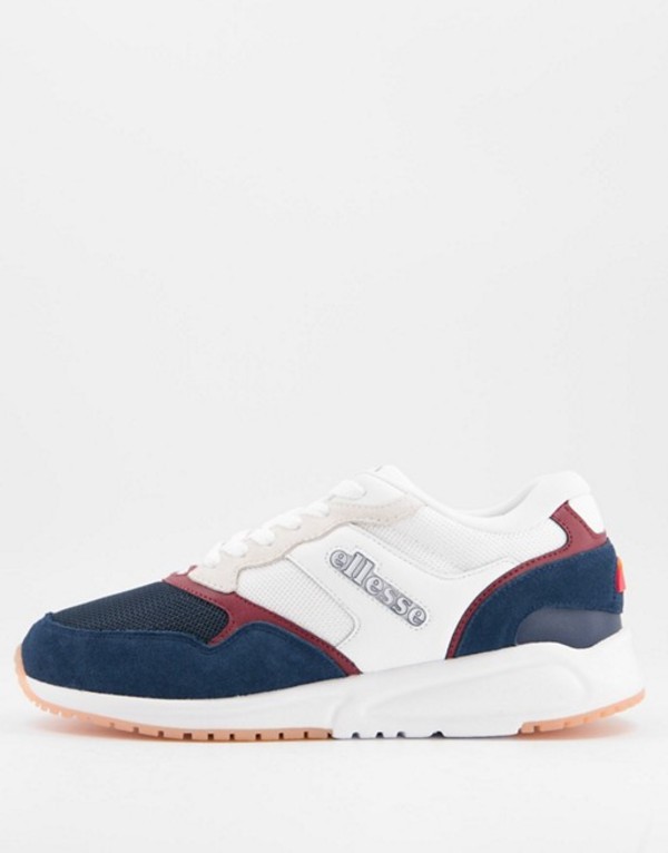 宅送 エレッセ メンズ スニーカー シューズ Ellesse Nyc84 Running Sneakers In White And Blue White 超大特価 Blog Belasartes Br