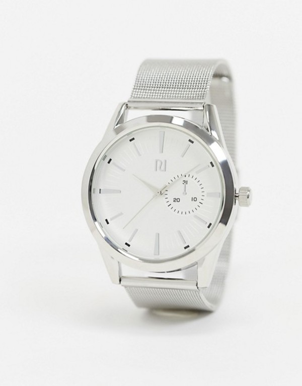 即納特典付き リバーアイランド メンズ 腕時計 アクセサリー River Island Mens Mesh Watch In Silver Silver Revida 店 海外輸入 Neostudio Ge