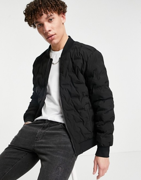 メンズファッション コート ジャケット ディズニープリンセスのベビーグッズも大集合 Bomber Quilted Lagerfeld Karl アウター ジャケット ブルゾン メンズ ラガーフェルド カール In Black Black Curiosidadesgastronomicas Com