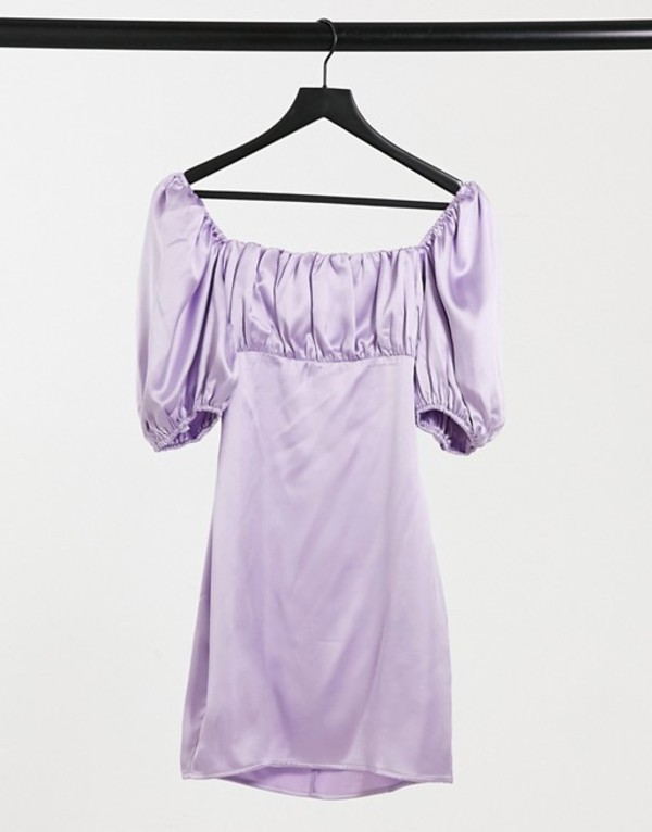 輝く高品質な 楽天市場 クラブエル ロンドン レディース ワンピース トップス Club L Satin Mini Dress With Puff Sleeves In Lilac Lilac Revida 楽天市場店 安い Newsite Churchfieldrealestate Com