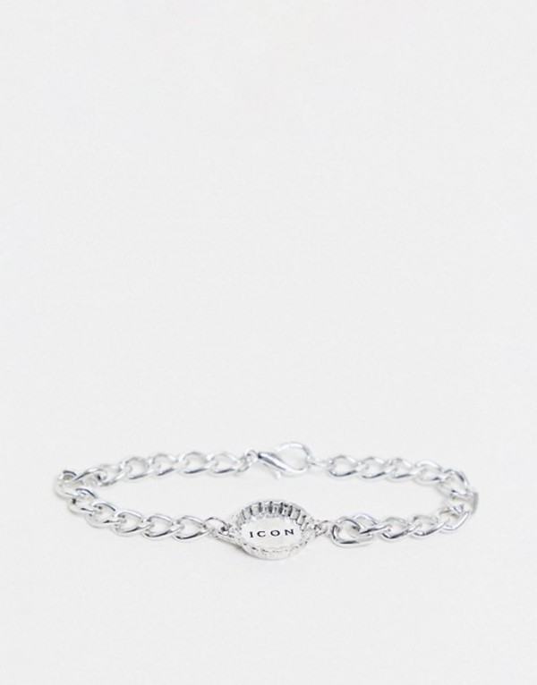 アイコン商品名 メンズ ブレスレット バングル アンクレット アクセサリ Icon Brand Bottle Top Chain Bracelet In Silver Silver 送料無料 サイズ交換無料 アイコンブランド メンズ アクセサリー ブレスレット バングル アンクレット Silver Kossacklaw Com