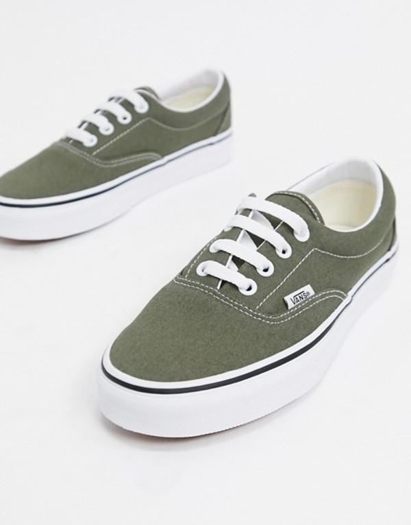 バンズ レディース スニーカー シューズ Vans Era Sneakers In Green Grape Leaf True White 送料無料 サイズ置き換える無料 バンズ レディース シューズ スニーカー Grape Leaf True White Pasadenasportsnow Com