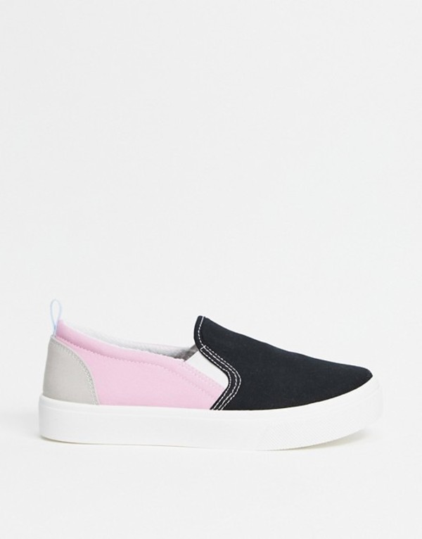 スケッチャーズ レディース スニーカー シューズ Skechers Poppy Slip On Sneakers In Black And Pink Black Multi 貨物輸送無料 大きさ引き換える無料 スケッチャーズ レディース シューズ スニーカー Black Multi Pasadenasportsnow Com