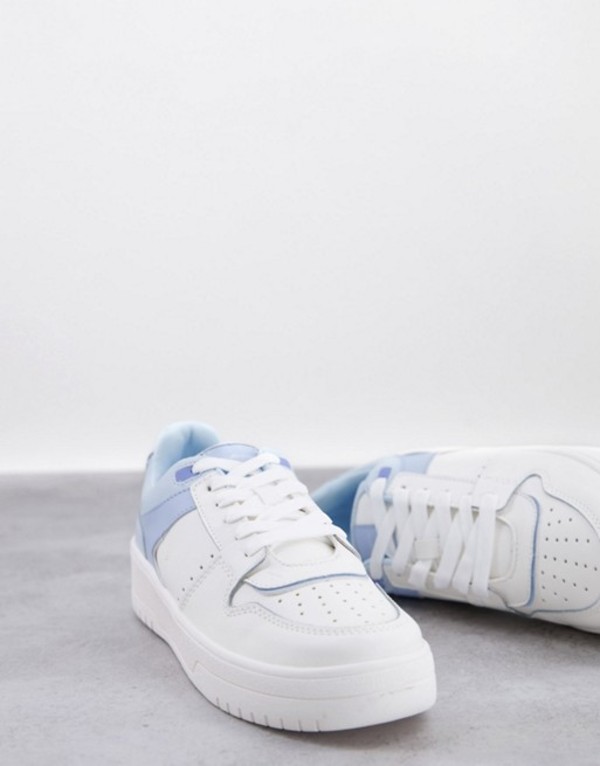 ストラディバリウス レディース スニーカー シューズ Stradivarius Retro Sports Sneakers In Blue And White Multi 貨物輸送無料 大きさ遣取無料 ストラディバリウス レディース シューズ スニーカー Multi Pasadenasportsnow Com