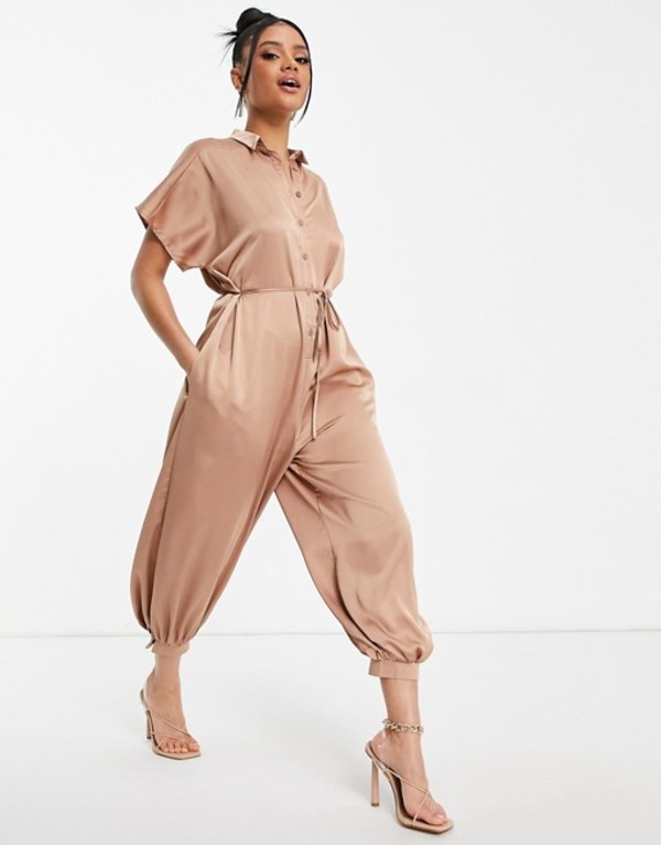 楽天カード分割 アックスパリ レディース ワンピース トップス Ax Paris Balloon Leg Jumpsuit In Mocha Mocha Revida 店 楽天市場 Secom Com Uy