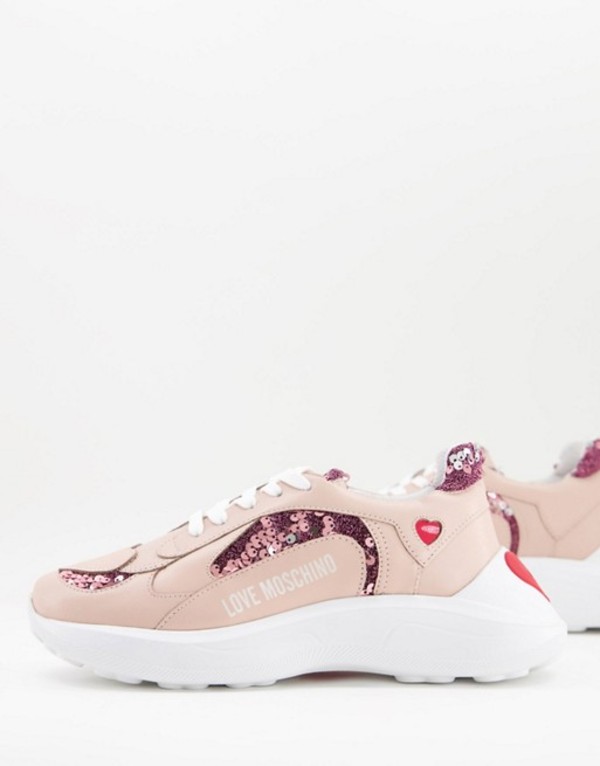 傾慕 モスキーノ レディース スニーカー シューズ Love Moschino Chunky Sneakers In Pink Pink 送料無料 号更代無料 ラブ モスキーノ レディース シューズ スニーカー Pink Pasadenasportsnow Com