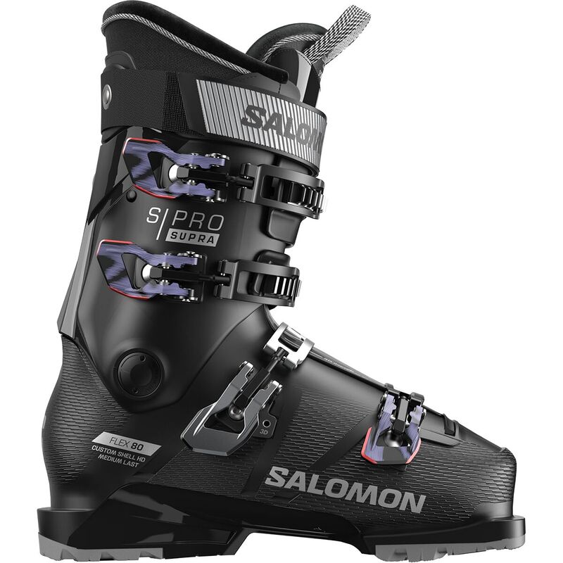 サロモン レディース シューズ ブーツ・レインブーツ Salomon S/Pro Supra 80 GW Boot - 2025 - Women's Black/Silver Metallic/Sweet Lavender ブラック