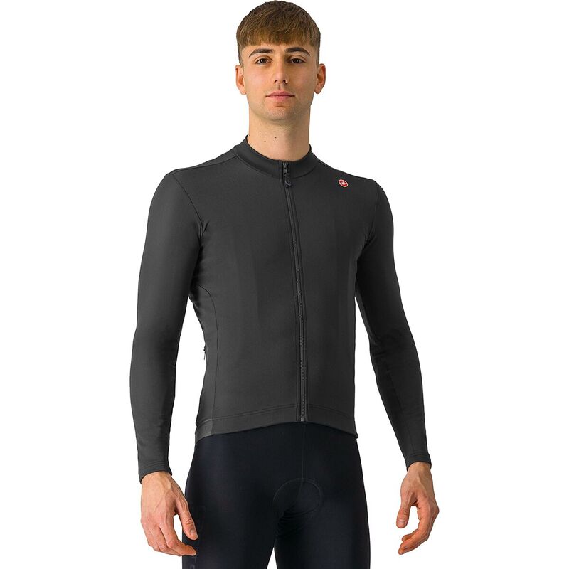 カステリ メンズ トップス Tシャツ ジャージー Castelli Espresso Thermal Jersey - Men's Light Black ブラック|ReVida 店
