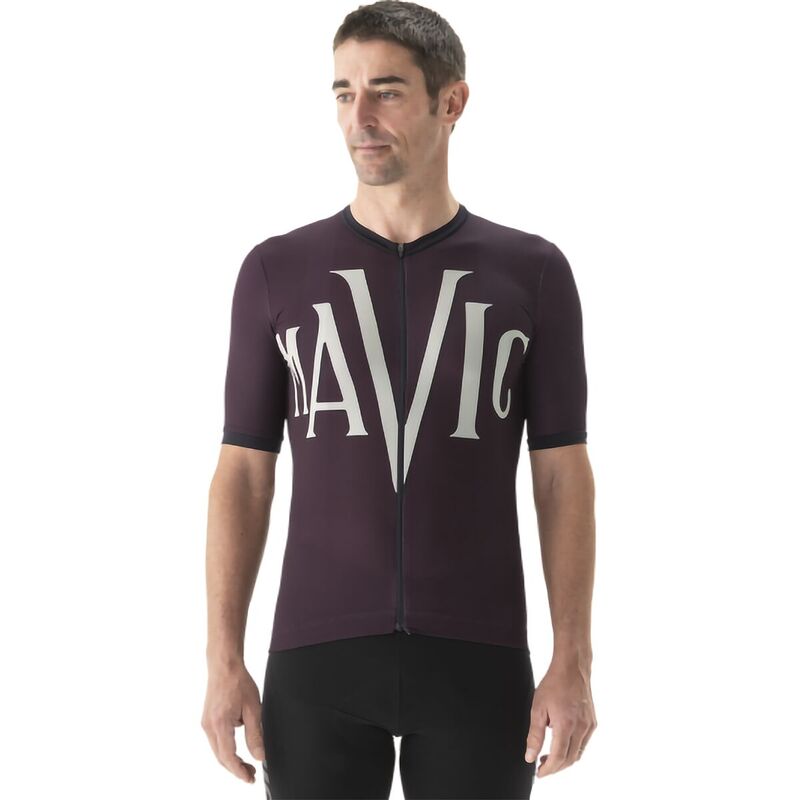 マビック メンズ トップス Tシャツ ジャージー Mavic Heritage Jersey - Men's Aubergine/Black ブラック